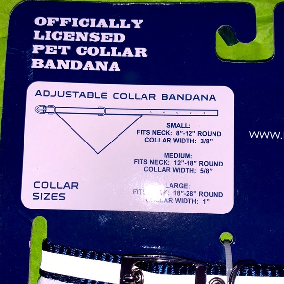 Reflective Small Texas Rangers pet collar bandana - Picture 4 of 4